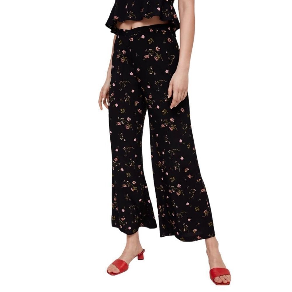 ** Wilfred Pernelle Floral Wide Leg Pants Size 4
